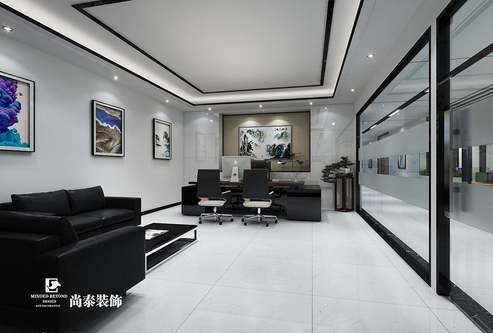 深圳龍崗坪地醫(yī)療器械公司辦公設計裝修效果圖 