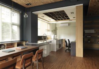 深圳辦公室裝效果圖：摩登工業(yè)感 Designer Office，演繹現(xiàn)代創(chuàng)新設(shè)計(jì)意念